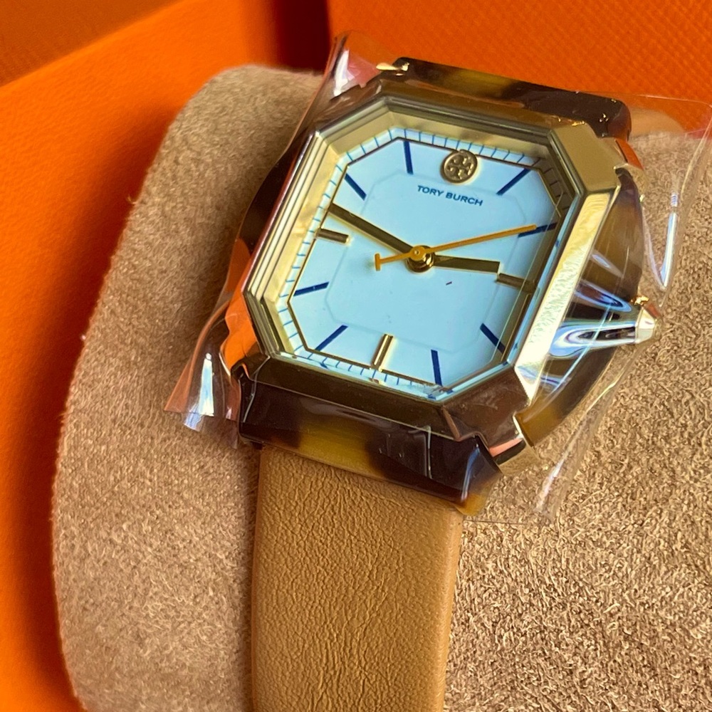 Women’s Tory Burch Blake Brown Leather Watch